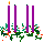 mini 1st Sunday in Advent candles ©ejm99 (animated gif 517bytes)